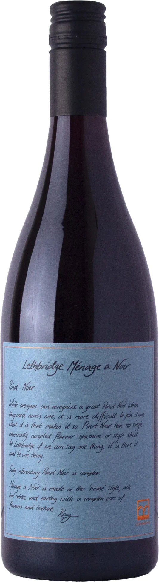 Lethbridge Menage a Noir Pinot Noir 2023 750ml-Wine-Lethbridge-Afterpay-Alcohol-Delivery-Barrel-and-Batch-