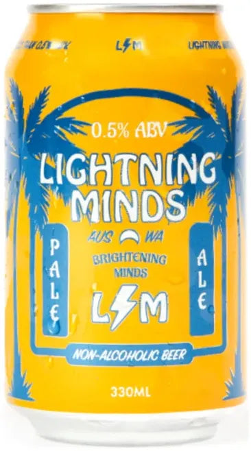 Lightning Minds Non Alcoholic Pale Ale 330ml-Beer-Lightning Minds-Afterpay-Alcohol-Delivery-Barrel-and-Batch-