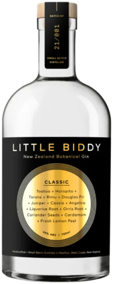 Little Biddy New Zealand Classic Gin 700ml-Spirits-Little Biddy-Afterpay-Alcohol-Delivery-Barrel-and-Batch-
