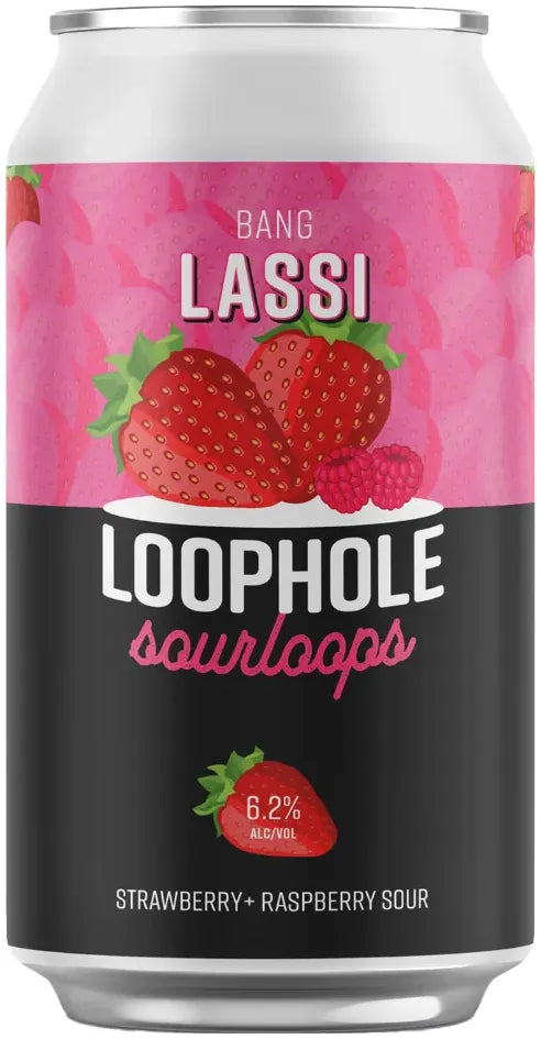 Loophole Sourloops Strawberry & Raspberry Sour Cans 375ml