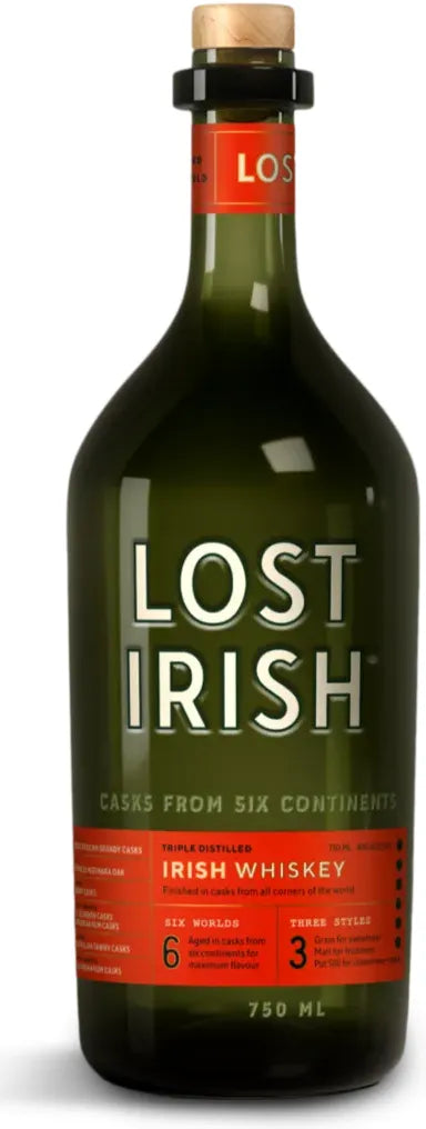Lost Irish Whiskey 700ml-Spirits-Lost Irish-Afterpay-Alcohol-Delivery-Barrel-and-Batch-