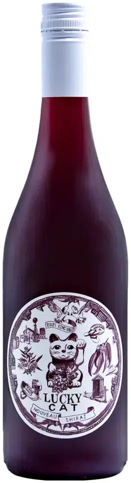 Lucky Cat Nouveau Shiraz 750ml-Wine-Lucky Cat-Afterpay-Alcohol-Delivery-Barrel-and-Batch-