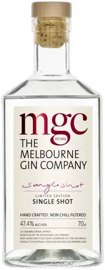MGC Melbourne Gin Co Single Shot Gin 700ml-Spirits-MGC Melbourne Gin Co-Afterpay-Alcohol-Delivery-Barrel-and-Batch-