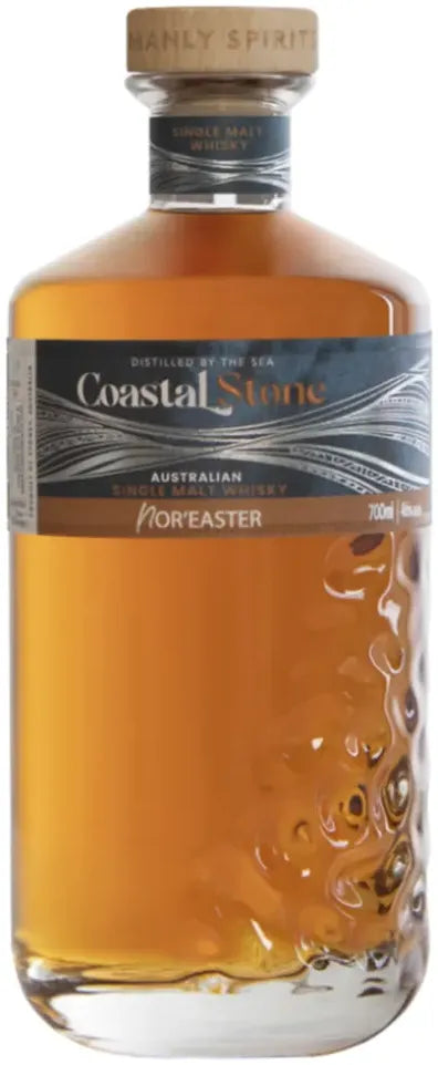 Manly Spirits Coastal Stone Single Malt Whisky Nor'easter 700ml-Spirits-Manly Spirits Co. Distillery-[afterpay_alcohol_delivery]-[buy_spirits_online]-[buy_wine_online]-Barrel & Batch