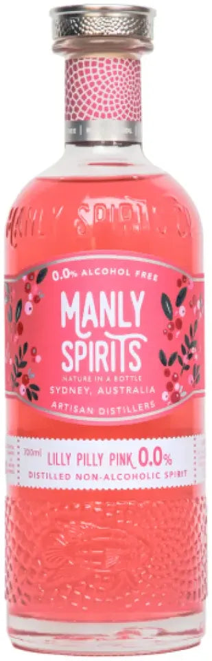 Manly Spirits Lilly Pilly Pink Zero Alcohol Spirit 700ml-Non-Alcoholic-Manly Spirits Co. Distillery-Afterpay-Alcohol-Delivery-Barrel-and-Batch-