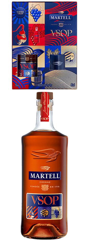 Martell VSOP Cognac & 2 Glasses Gift Pack 700ml-Spirits-Martell-Afterpay-Alcohol-Delivery-Barrel-and-Batch-