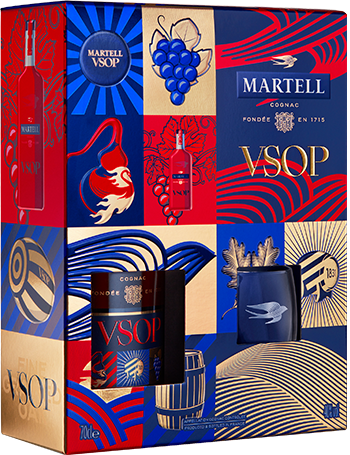 Martell VSOP Cognac & 2 Glasses Gift Pack 700ml-Spirits-Martell-Afterpay-Alcohol-Delivery-Barrel-and-Batch-