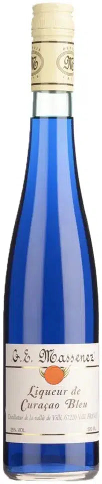 Massenez Blue Curacao Liqueur 500ml-Spirits-Massenez-Afterpay-Alcohol-Delivery-Barrel-and-Batch-
