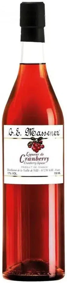 Massenez Cranberry Liqueur 700ml-Spirits-Massenez-Afterpay-Alcohol-Delivery-Barrel-and-Batch-