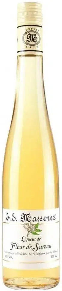Massenez Fleur de Sureau Elderflower Liqueur 500ml-Spirits-Massenez-Afterpay-Alcohol-Delivery-Barrel-and-Batch-