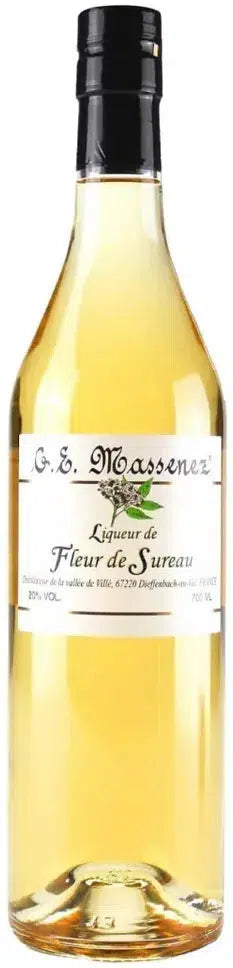 Massenez Fleur de Sureau Elderflower Liqueur 700ml-Spirits-Massenez-Afterpay-Alcohol-Delivery-Barrel-and-Batch-