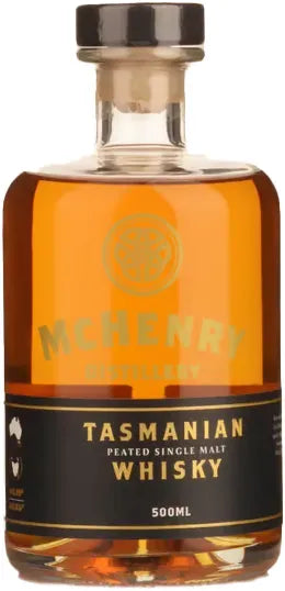 McHenry Distillery Peated Single Malt Whisky 500ml-Spirits-McHenry Distillery-Afterpay-Alcohol-Delivery-Barrel-and-Batch-