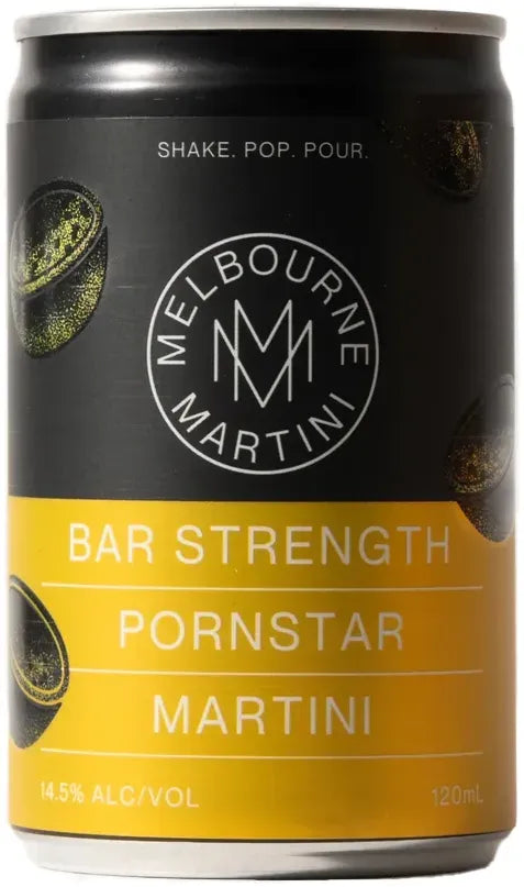 Melbourne Martini Bar Strength Pornstar Martini 120ml-Pre-Mixed Drinks-Melbourne Martini-Afterpay-Alcohol-Delivery-Barrel-and-Batch-
