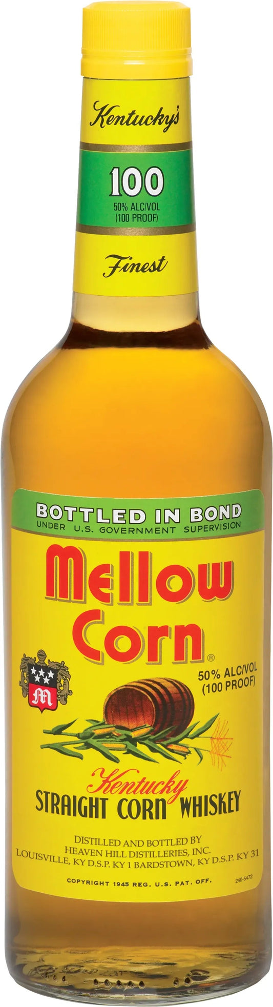 Mellow Corn Kentucky Straight Corn Whiskey 700ml-Spirits-Heaven Hill Distillery-Afterpay-Alcohol-Delivery-Barrel-and-Batch-