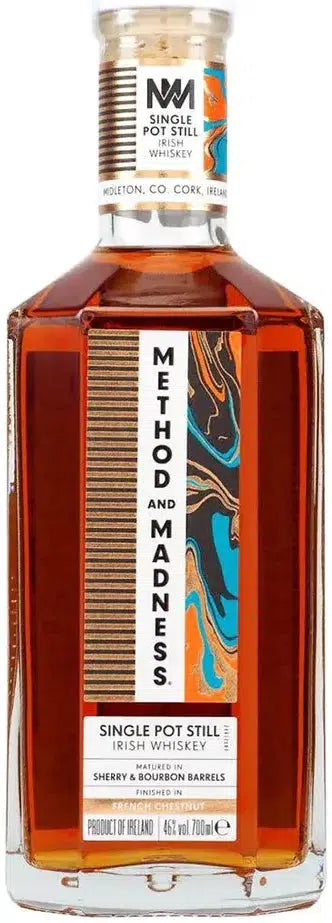 Method & Madness Single Pot Still Irish Whiskey 700ml-Spirits-Method & Madness-Afterpay-Alcohol-Delivery-Barrel-and-Batch-