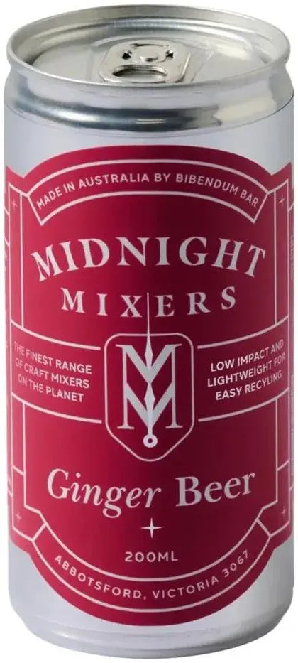 Midnight Mixers Ginger Beer 200ml-Non-Alcoholic-Midnight Mixers-Afterpay-Alcohol-Delivery-Barrel-and-Batch-