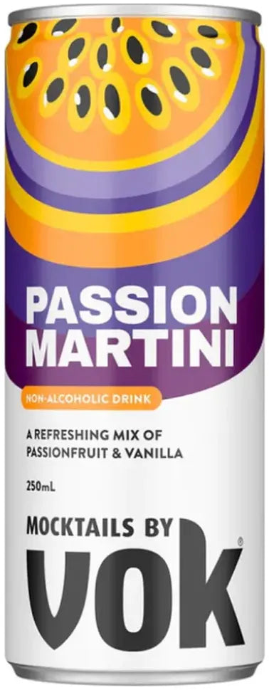 Mocktails By Vok Passion Martini 250ml-Non-Alcoholic-Mocktails By Vok-Afterpay-Alcohol-Delivery-Barrel-and-Batch-
