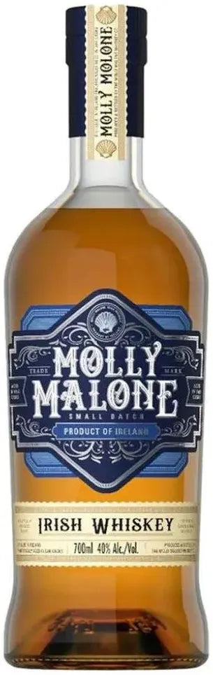 Molly Malone Small Batch Irish Whiskey 700ml-Spirits-Molly Malone-Afterpay-Alcohol-Delivery-Barrel-and-Batch-