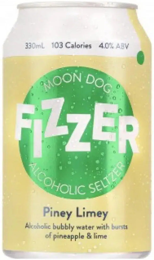 Buy Moon Dog Fizzer Piney Limey Seltzer 330ml Online at Barrel and Batch