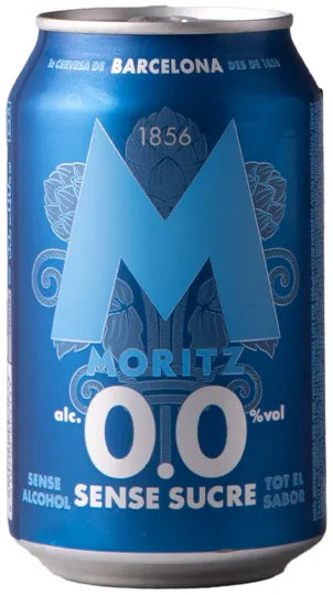 Moritz Non Alcoholic Beer 0% 24 Pack Cans 330ml | Barrel & Batch