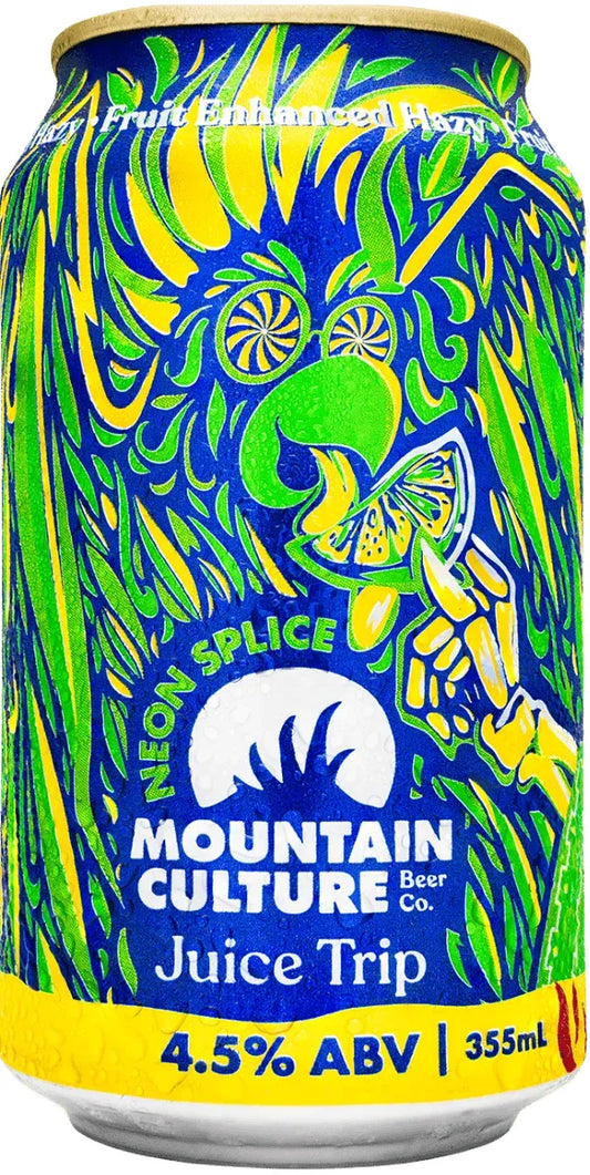 Mountain Culture Beer Co Juice Trip Neon Splice 4.5% Cans 355ml | Barrel & Batch
