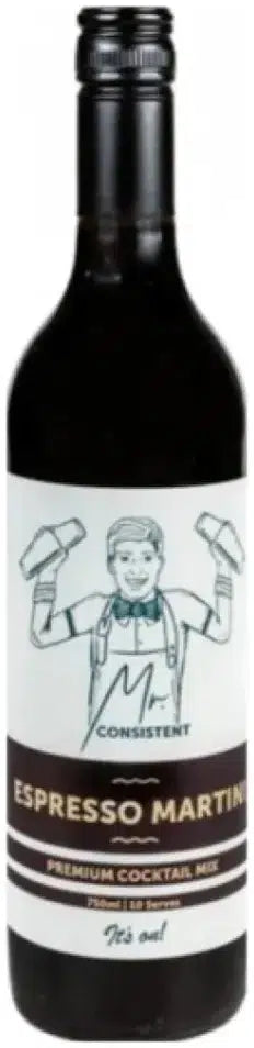 Mr Consistent Espresso Martini Mix 750ml-Non-Alcoholic-Mr Consistent-Afterpay-Alcohol-Delivery-Barrel-and-Batch-