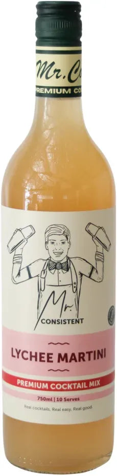 Mr Consistent Lychee Martini 750ml-Cocktail Mixes-Mr Consistent-Afterpay-Alcohol-Delivery-Barrel-and-Batch-