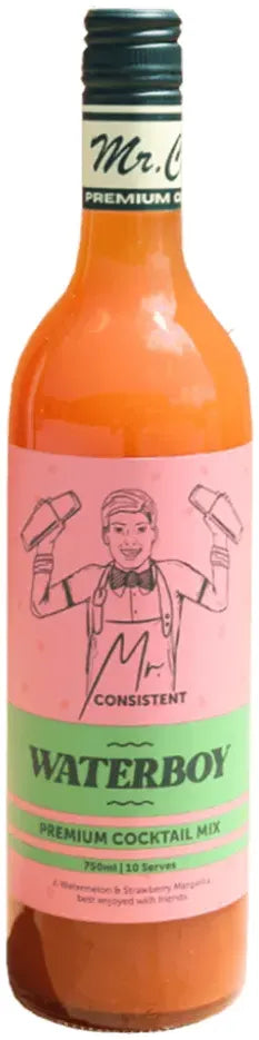 Mr Consistent Waterboy Premium Cocktail Mix 750ml-Non-Alcoholic-Mr Consistent-Afterpay-Alcohol-Delivery-Barrel-and-Batch-