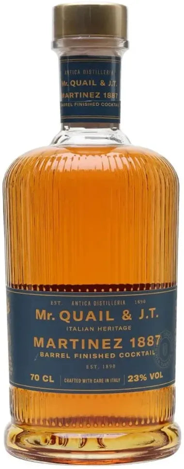 Mr Quail & J.T. Martinez 1887 Barrel Finished Cocktail 700ml-Spirits-Mr Quail & J.T.-[afterpay_alcohol_delivery]-[buy_spirits_online]-[buy_wine_online]-Barrel & Batch