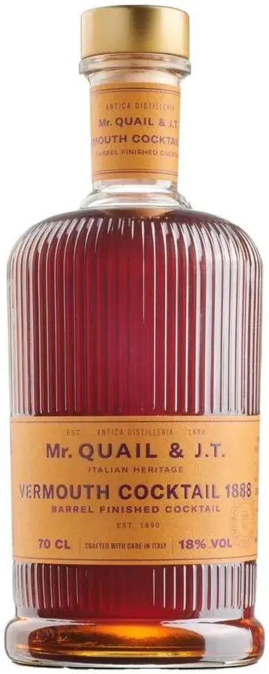 Mr Quail & J.T. Vermouth 1888 Barrel Finished Cocktail 700ml-Spirits-Mr Quail & J.T.-[afterpay_alcohol_delivery]-[buy_spirits_online]-[buy_wine_online]-Barrel & Batch