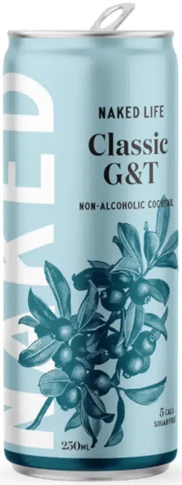 Naked Life Non Alcoholic G&T 250ml-Non-Alcoholic-Naked Life-Afterpay-Alcohol-Delivery-Barrel-and-Batch-