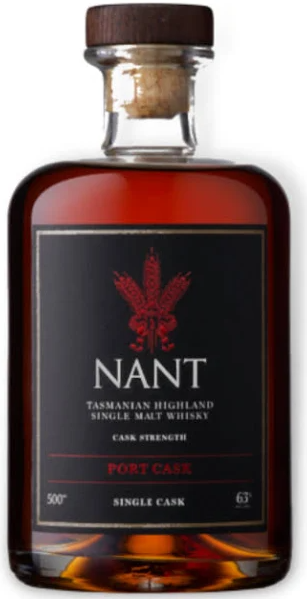 Nant 8 Year Old Cask Strength Single Cask Port Single Malt Whisky 500ml