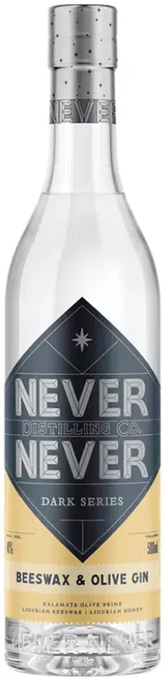 Never Never Distilling Co. Beeswax & Olive Gin 500ml-Spirits-Never Never Distilling Co.-Afterpay-Alcohol-Delivery-Barrel-and-Batch-