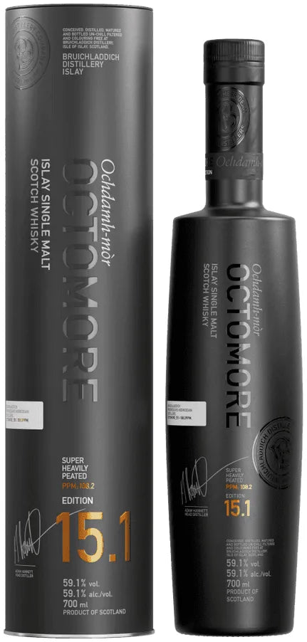 Octomore 15.1 Single Malt Whisky 700ml-Spirits-Octomore-Afterpay-Alcohol-Delivery-Barrel-and-Batch-