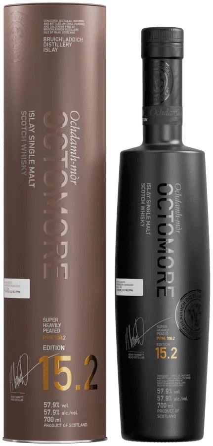 Octomore 15.2 Single Malt Whisky 700ml-Spirits-Octomore-Afterpay-Alcohol-Delivery-Barrel-and-Batch-