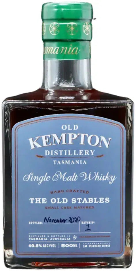 Old Kempton Distillery The Old Stables Single Malt Whisky 500ml-Spirits-Old Kempton Distillery-Afterpay-Alcohol-Delivery-Barrel-and-Batch-