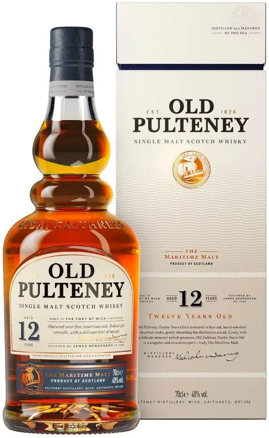 Old Pulteney 12 Year Old Single Malt Scotch Whisky 700ml-Spirits-Old Pulteney-Afterpay-Alcohol-Delivery-Barrel-and-Batch-
