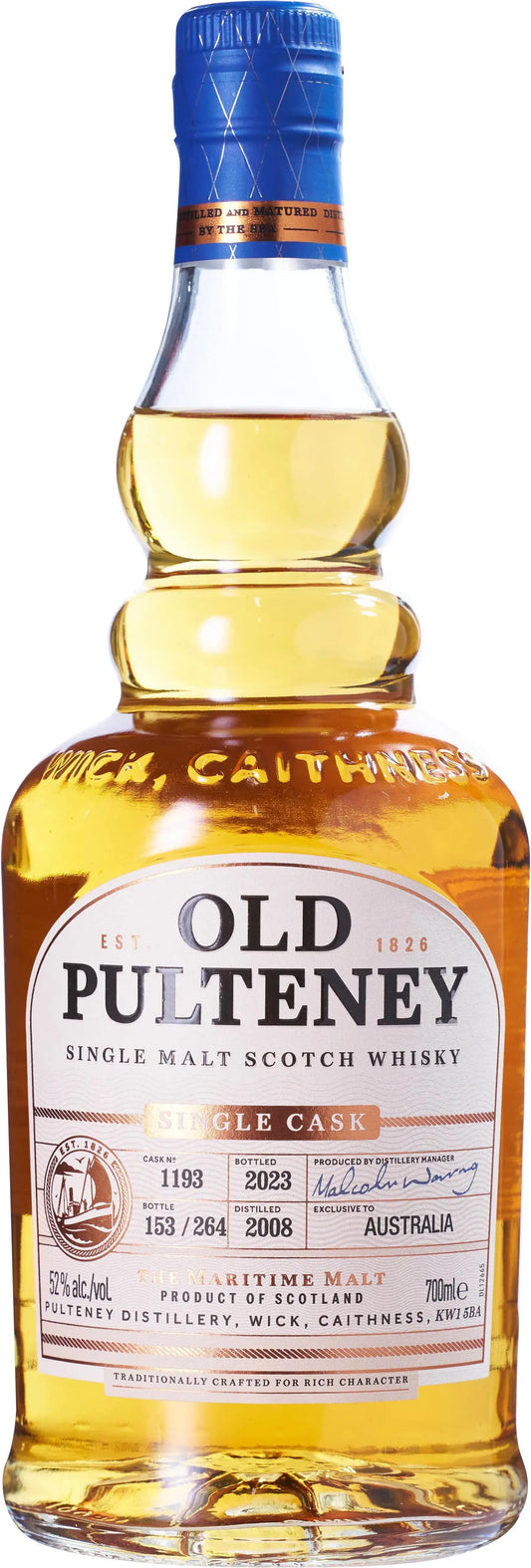 Old Pulteney 15 Year Old Single Cask 1193 Single Malt Whisky 700ml-Spirits-Old Pulteney-Afterpay-Alcohol-Delivery-Barrel-and-Batch-