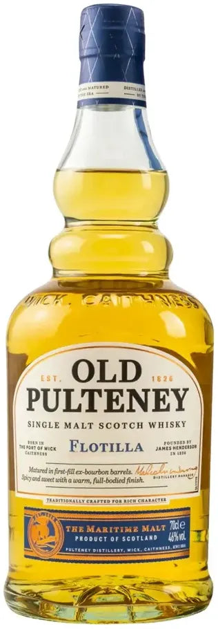 Old Pulteney Flotilla Single Malt Scotch Whisky 700ml-Spirits-Old Pulteney-Afterpay-Alcohol-Delivery-Barrel-and-Batch-