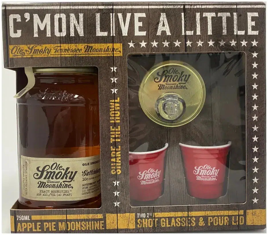 Ole Smoky Apple Pie Moonshine Gift Pack 750ml-Spirits-Ole Smoky-Afterpay-Alcohol-Delivery-Barrel-and-Batch-