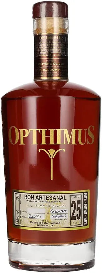 Opthimus 25 Year Old Dominican Rum 700ml-Spirits-Opthimus-Afterpay-Alcohol-Delivery-Barrel-and-Batch-