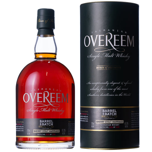 Overeem Barrel & Batch Sherry Stout Marriage Edition 2 Single Malt Whisky 700ml-Spirits-Overeem-Afterpay-Alcohol-Delivery-Barrel-and-Batch-