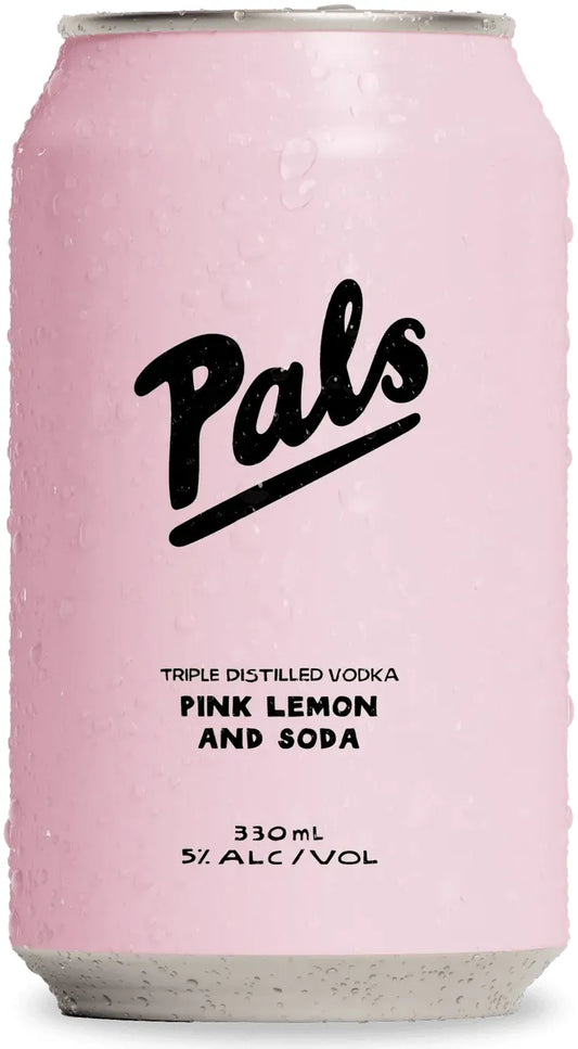 Pals Vokda Pink Lemon & Soda 330ml-Pre-Mixed Drinks-Pals-Afterpay-Alcohol-Delivery-Barrel-and-Batch-