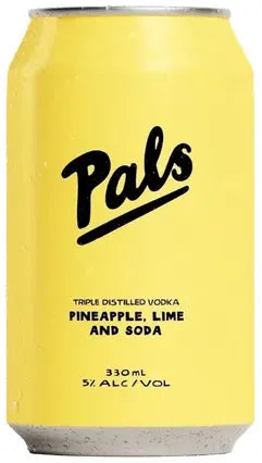 Pals Vodka Pineapple Lime & Soda 330ml