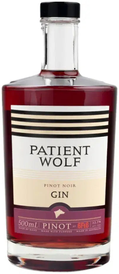 Patient Wolf Pinot Noir Gin 500ml-Spirits-Patient Wolf-Afterpay-Alcohol-Delivery-Barrel-and-Batch-
