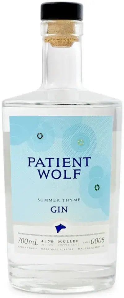 Patient Wolf Summer Thyme Gin 700ml-Spirits-Patient Wolf-Afterpay-Alcohol-Delivery-Barrel-and-Batch-