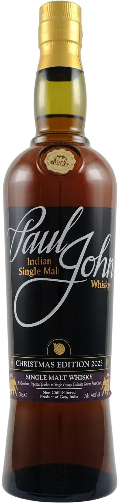Paul John Christmas Edition 2023 Single Malt Whisky 700ml-Spirits-Paul John-Afterpay-Alcohol-Delivery-Barrel-and-Batch-