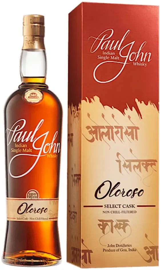 Paul John Single Indian Malt Oloroso Whisky 700ml-Spirits-Paul John-Afterpay-Alcohol-Delivery-Barrel-and-Batch-