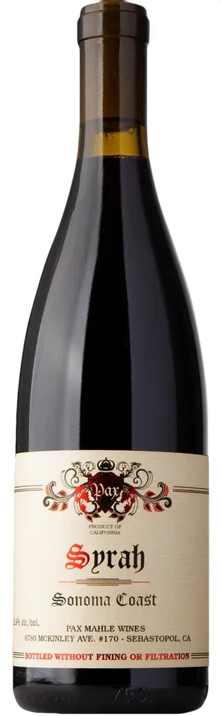Pax Wines Sonoma Coast Syrah 2021 750ml-Wine-Pax Wines-Afterpay-Alcohol-Delivery-Barrel-and-Batch-