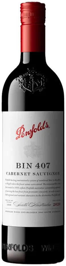 Penfolds Bin 407 Cabernet Sauvignon 2020 750ml-Wine-Penfolds-Afterpay-Alcohol-Delivery-Barrel-and-Batch-